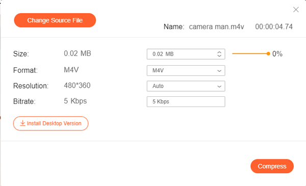 Compress M4V Online