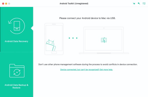 Connect Android to Android Data Recovery