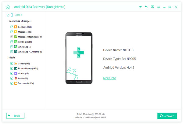 Recover Data from Android Device