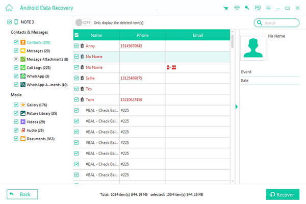 Restore Contacts