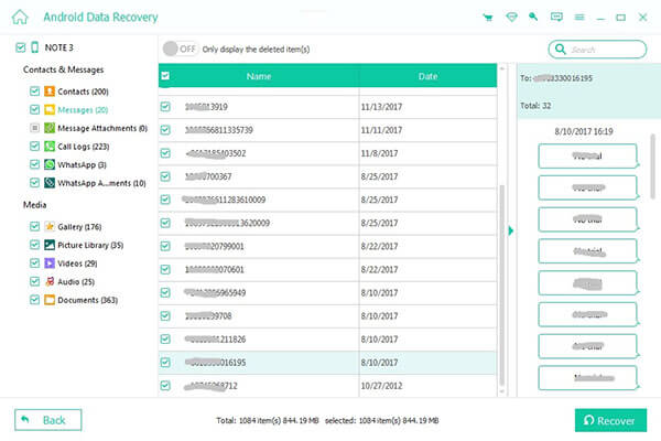 Snapchat recovery on Android