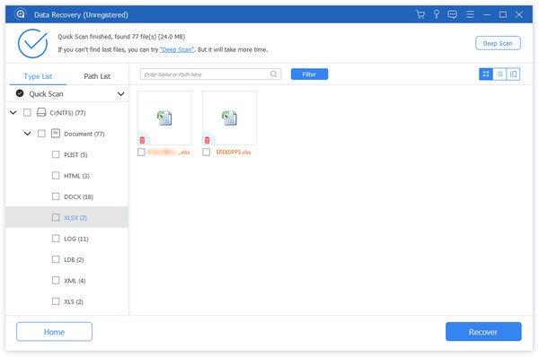 Recover Unsaved Excel