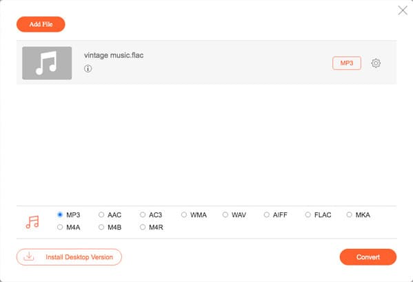 Choose MP3 Output