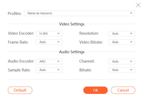 Select Output Format