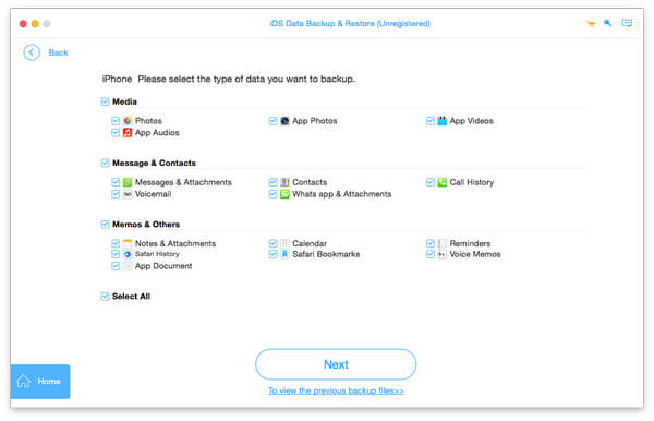 Select File Types