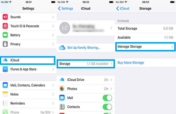 how to backup iphone to icloud without password