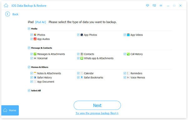 Select File Types