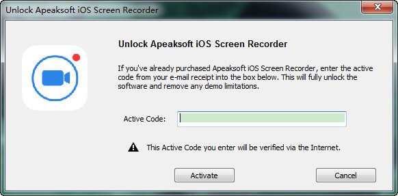 apeaksoft screen recorder registration code