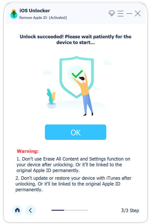 Remove Apple ID Usccessfully