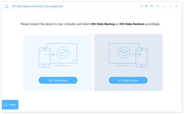 launch ios data backup restore