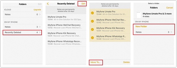 Recover Deleted Notes on iPhone
