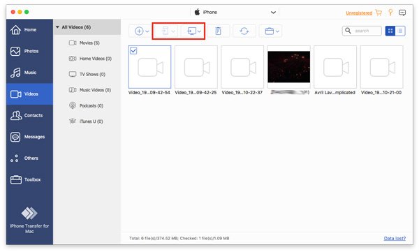 Iphoneからmacにimovieを転送 Imovieビデオとプロジェクトの両方