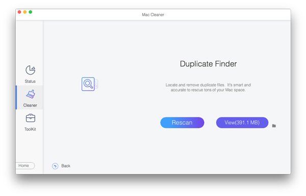 Clean duplicate finder