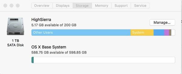 how to manage storage on mac os x