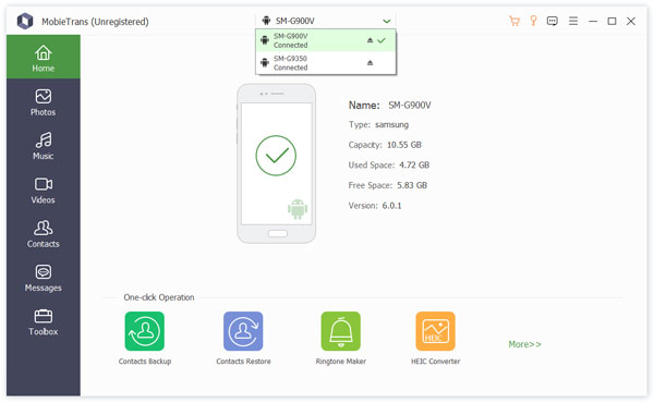 Connect Two Samsung Phones Via Mobietrans