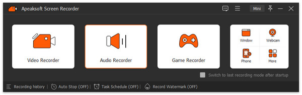 Audio recorder feature