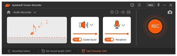 Audio recorder interface