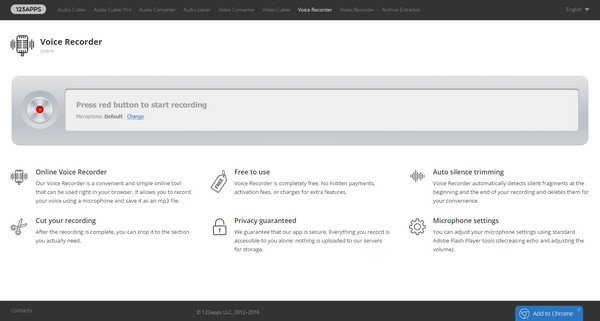 123Apps Online Voice Recorder
