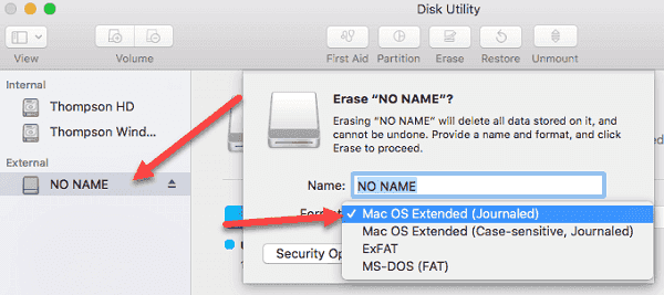 restore partition external hard drive mac