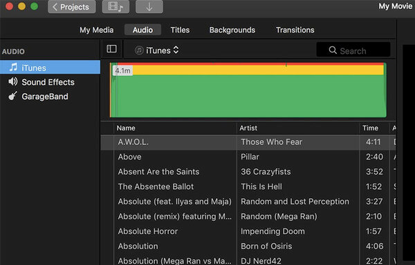 how to add music to imovie from youtube