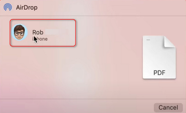 AirDrop Book From Mac