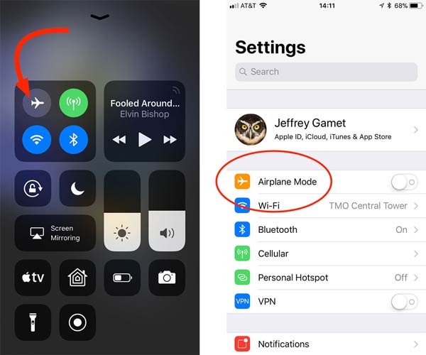 Airplane Mode iPhone