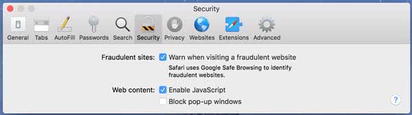 Allow Pop Ups Safari11