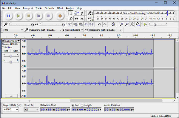 audacity recording