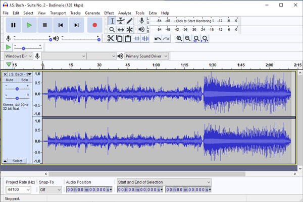 record computer audio audacity