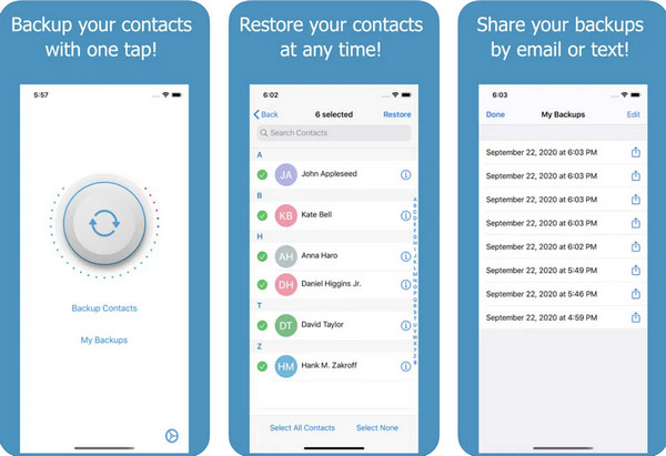 Backup Contacts Restore App