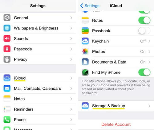 how to backup iphone to icloud manually