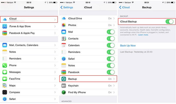 Backup Photos to iCloud Manually