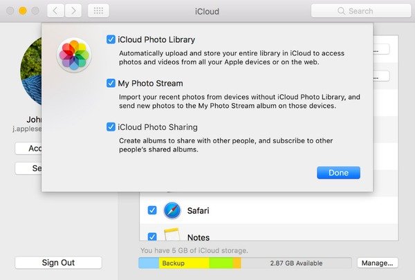 how to download backup from icloud on mac