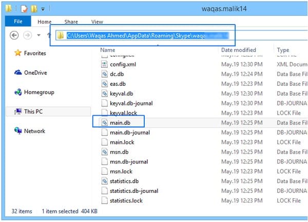 skype download folder location