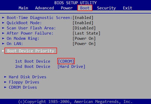 bios boot