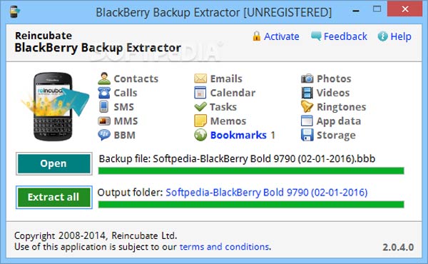 best blackberry backup extractor