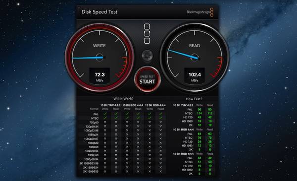 Blackmagic Speed Test