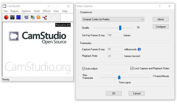 Camstudio Interface