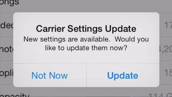 Carrier Settings