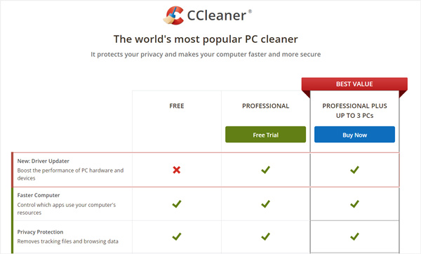 ccleaner download pro vs business