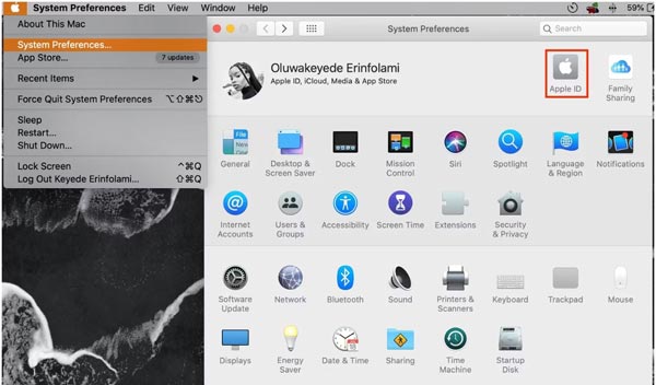 Change Apple ID Mac