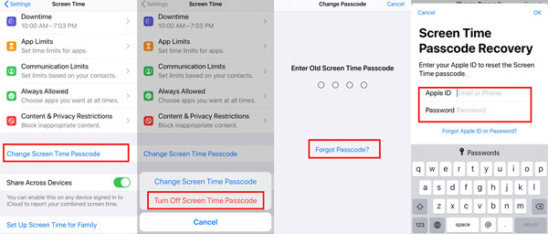 Change Screen Time Passcode