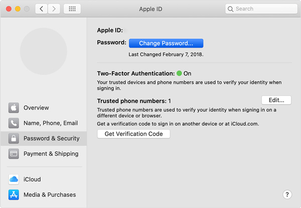 Change Your Apple ID Password on Mac