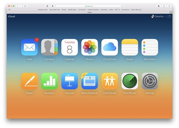 Check iCloud Storage via Browser