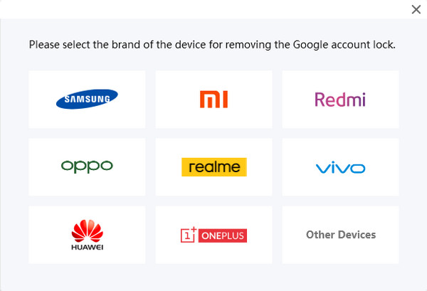 Choose Android Brand