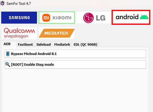 Choose Android On Samfw