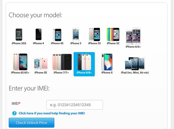 iPhone IMEI Code