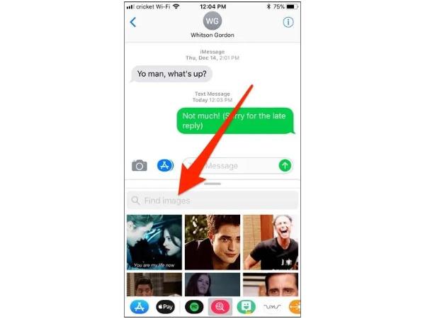 Choose GIF Message App