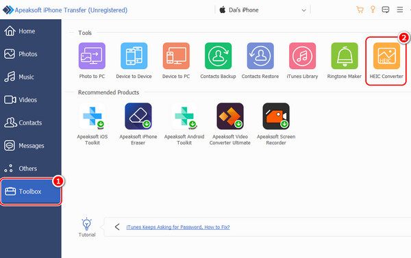 Choose Heic Converter In Toolbox
