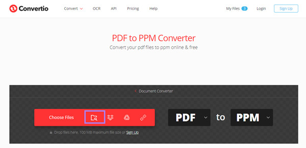 Choose PDF Files Convertio